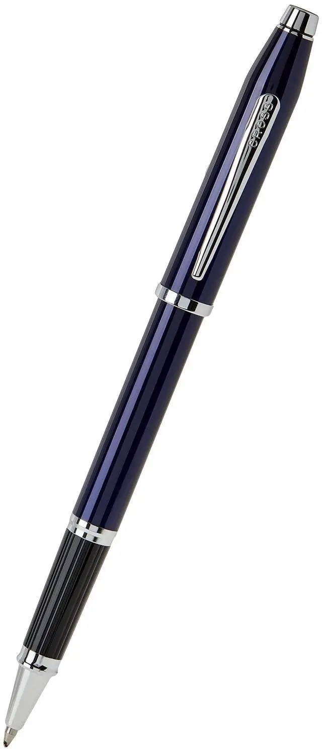 Main image of Cross Century II Blue Lacquer Rollerball with Chrome Point