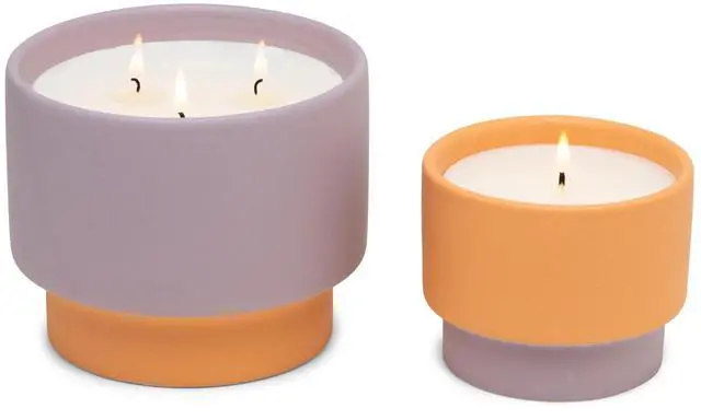 Alt view image 2 of 2 - Paddywax Scented Candles Colour Block Collection Candle in Reusable Ceramic Jar, 170 Grams, Violet & Vanilla