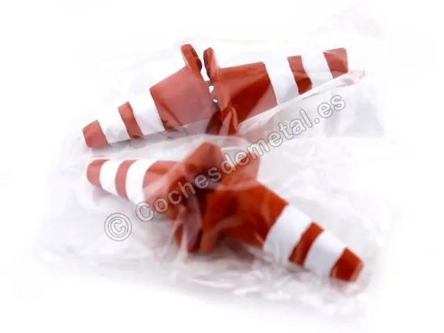 Alt view image 2 of 6 - American Diorama Traffic Cones Accessory Set of 4 Pieces for 1/18 Scale Models
