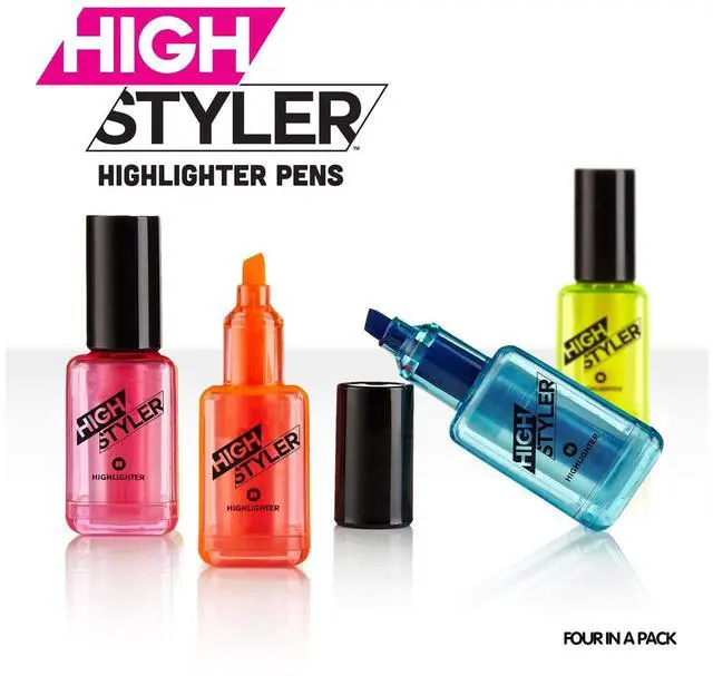 Main image of Mustard NG 6015 Nail Varnish Shaped Highlighters - Assorted