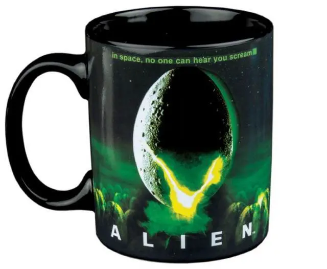 Alt view image 2 of 2 - Alien - Egg Logo Heat Change Mug