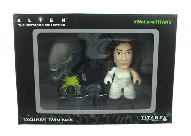 Alt view image 3 of 3 - Alien Titans Ripley and Xenomorph 3-Inch Mini-Figure 2-Pack
