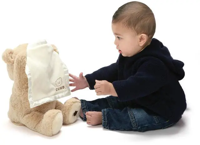 Alt view image 3 of 7 - GUND Peek-A-Boo Teddy Bear Animated Stuffed Animal Plush, 11.5"