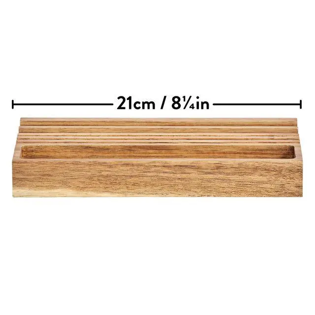 Alt view image 4 of 7 - Gentlemens Hardware Wooden Desk Organiser with Phone Stand - Contains Storage for pens, Business Cards and Other Small Items - 100% Recyclable Packaging.