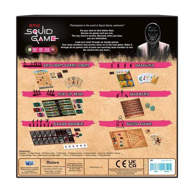 Alt view image 3 of 5 - Mixlore | Squid Game | Board Game | Ages 16+ | 3-6 Players | 45 Minutes Playing Time