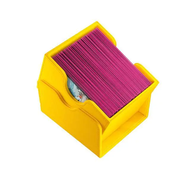 Alt view image 3 of 5 - GameGenic Deck Box Sidekick XL Yellow 100CT Durable and Sturdy TCG, OCG, CCG Card Storage Compatible with Pokemon, Yugioh, Commander, and MTG Magic: The Gathering Cards