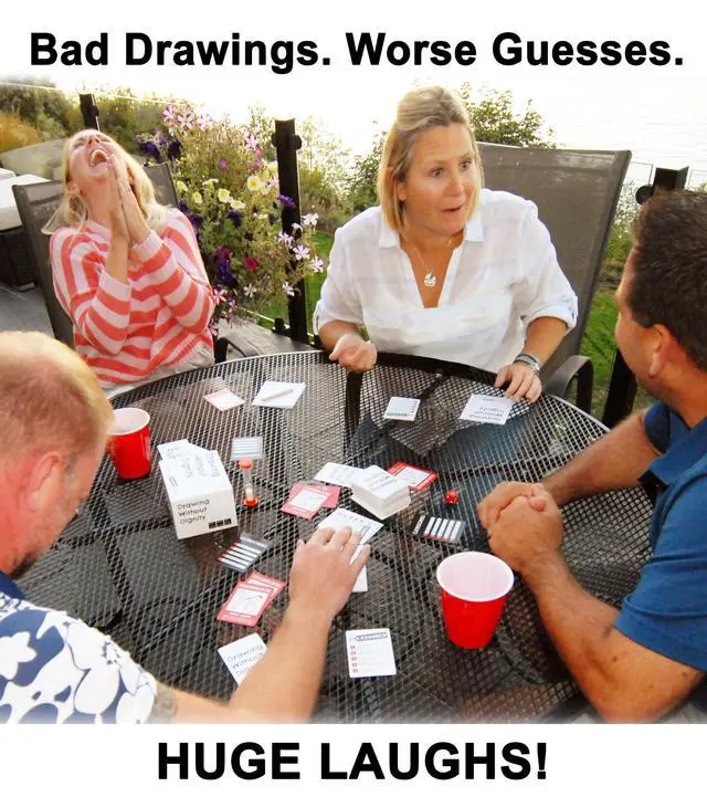 Alt view image 5 of 7 - Drawing Without Dignity Party Drawing Game Hilarious Sketching Game for Grown-Up Game Nights, Friends, Parties, Bachelorette Weekends & White Elephant Gifts