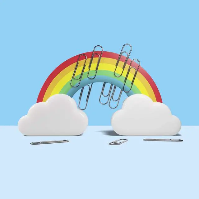 Alt view image 4 of 7 - Rainbow Paperclip Holder Magnet Office Desktop Desk Organiser by Mustard
