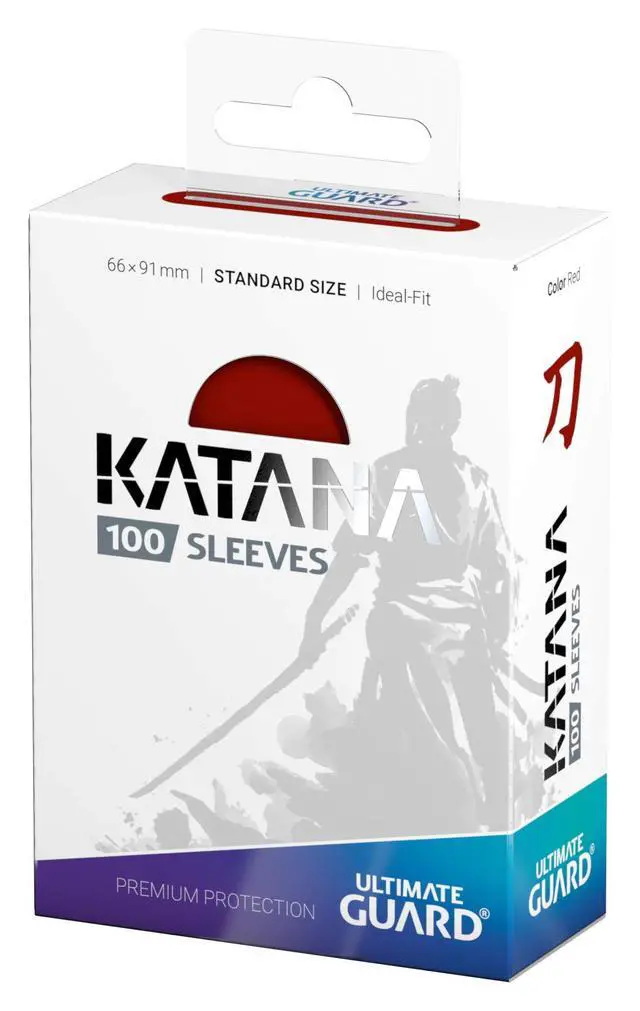Alt view image 18 of 19 - Ultimate Guard Katana Sleeves Standard Size Red (100)