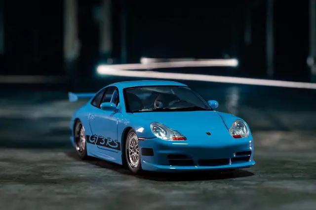 Alt view image 19 of 20 - Porsche 911 GT3 RS Light Blue with Black Accents "Fast & Furious" Movie 1/24 Diecast Model Car by Jada