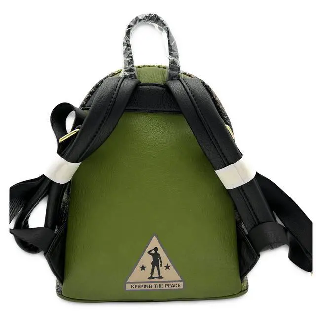 Alt view image 5 of 5 - Loungefly GT Exclusive Disney Pixar Toy Story Army Men Camo Sequin Mini Backpack