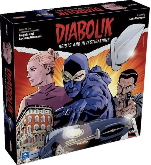 Main image of Diabolik: Heists and Investigations A Board Game by Ares Games 2-4 Players Board Games for Family 30-60 Minutes of Gameplay Games for Family Game Night for Teens and Adults Ages 14+ - English