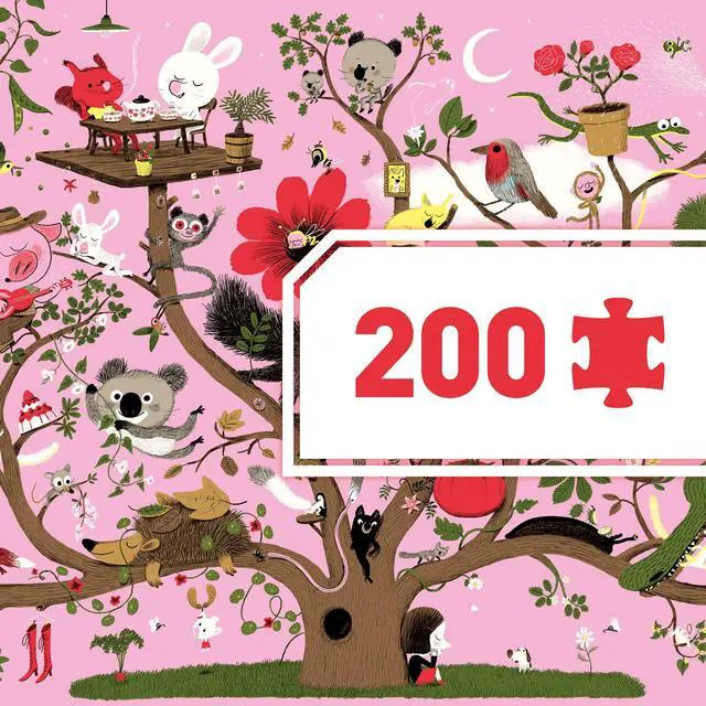 Alt view image 5 of 7 - djeco abracadabra gallery large jig saw puzzle