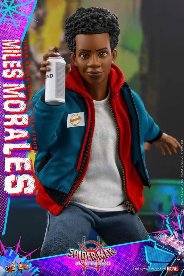 Alt view image 9 of 12 - Figure Hot Toys MMS567 - Marvel Comics - Spider-Man : Into The Spider-Verse - Miles Morales