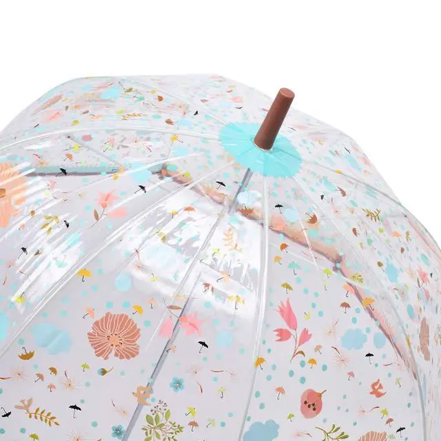 Alt view image 4 of 7 - DJECO Mommy & Me Umbrella Little Flowers - Adult Size, Safety Pink