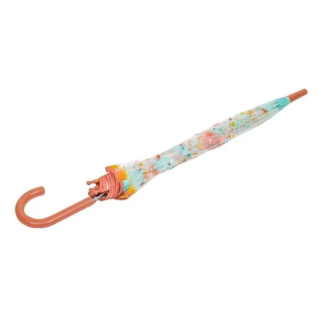Alt view image 7 of 7 - DJECO Mommy & Me Umbrella Little Flowers - Adult Size, Safety Pink