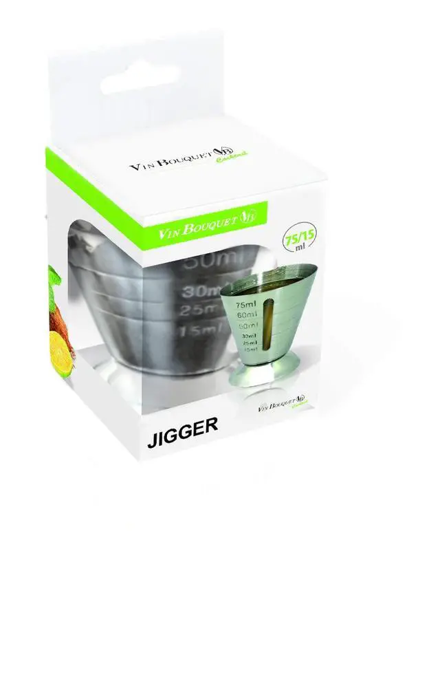 Alt view image 3 of 3 - Vin Bouquet Jigger 75/15ml, Stainless Steel, Silver, 75/15 ml