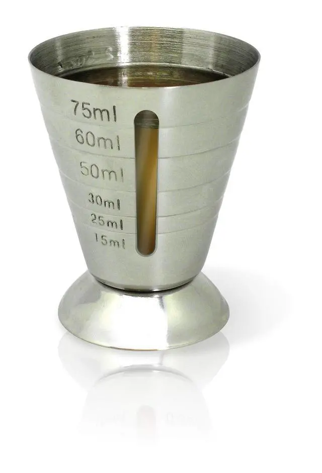 Alt view image 2 of 3 - Vin Bouquet Jigger 75/15ml, Stainless Steel, Silver, 75/15 ml