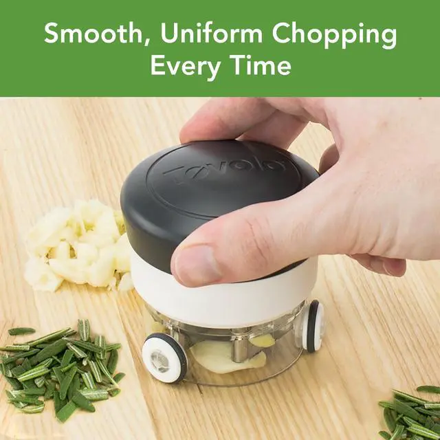 Alt view image 2 of 6 - Tovolo, Chop N Spin Mini Chopper Charcoal