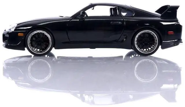 Alt view image 6 of 9 - 1995 Toyota Supra Black "Fast & Furious" Movie 1/24 Diecast Model Car by Jada