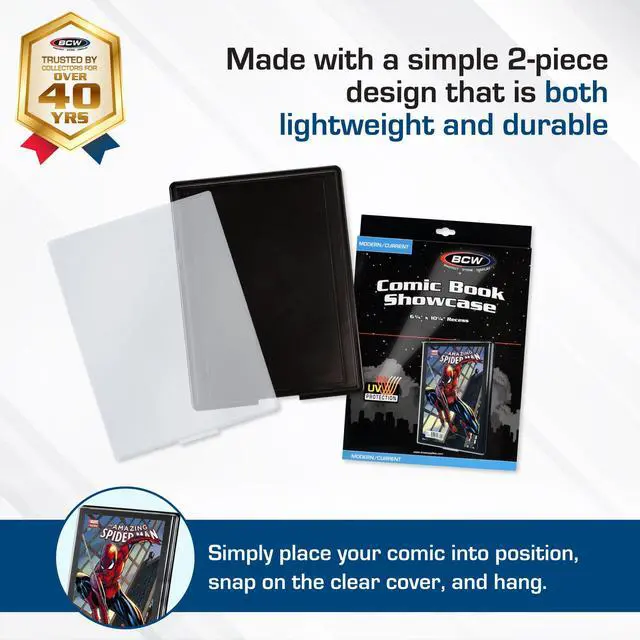 Alt view image 2 of 7 - BCW Comic Frame with UV Protection | Modern Age Display Case | Comic Book Holder (1 Pack)