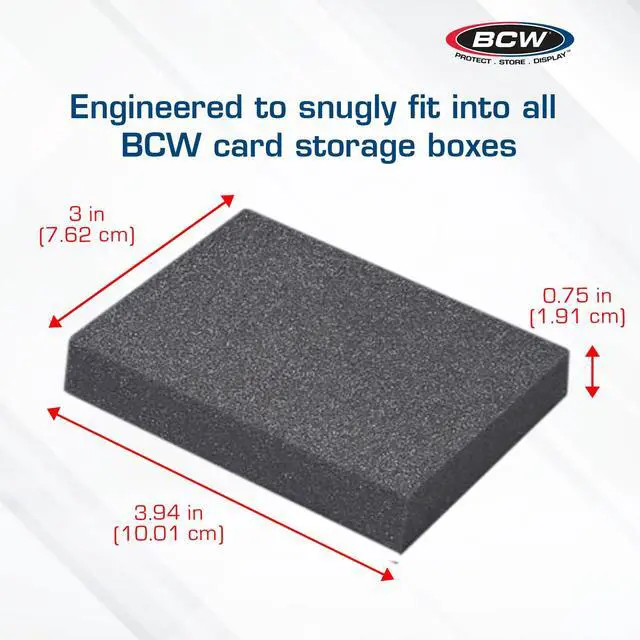 Alt view image 3 of 6 - BCW Monster Pads - 20 Pack | Card Dividers for Trading Card Storage Boxes | Acid-Free Foam Inserts | Expanding Foam Spacers for Cards | Protect & Organize Collectible Cards