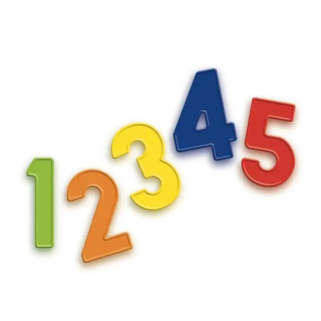 Alt view image 2 of 3 - Quercetti Magnetic Numbers - 48 Piece Set (Made in Italy) Colorful