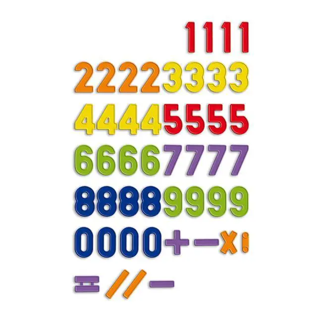 Alt view image 3 of 3 - Quercetti Magnetic Numbers - 48 Piece Set (Made in Italy) Colorful