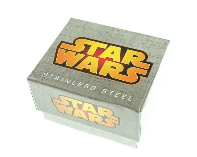 Alt view image 3 of 3 - Star Wars Jewelry Men's Logo of Star Wars Stainless Steel Spinner Ring, Size 11