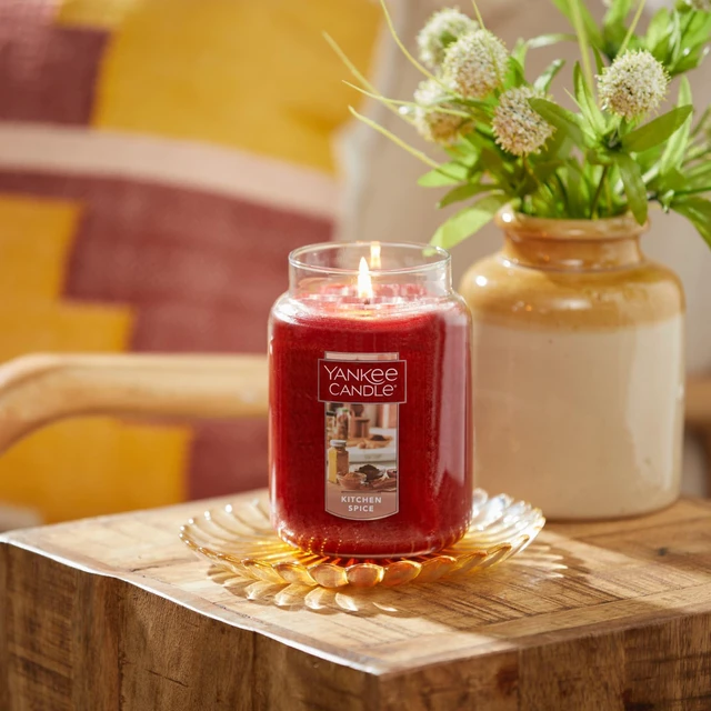Alt view image 4 of 4 - Yankee Candle Kitchen Spice Scented Classic 22oz Large Jar Single Wick Over 110 Hours of Burn Time Ideal for Home Celebrations Gifting
