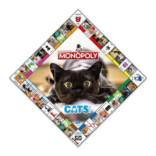 Alt view image 4 of 6 - Cats Monopoly Board Game English Edition, Play with Your Favourite felines with Bespoke Tokens and Trade Your Way to Success, Fun Family Board Game for Ages 8 and up