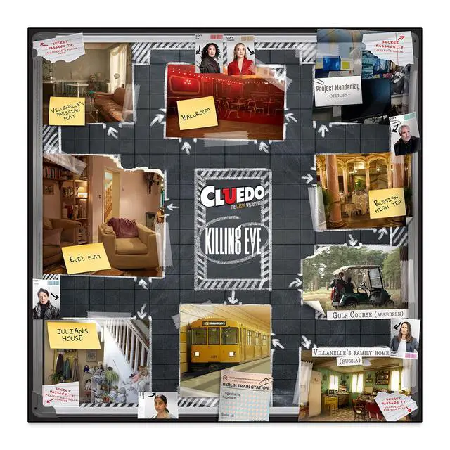 Alt view image 2 of 5 - Winning Moves Killing Eve Cluedo Mystery Board Game, Become an MI5 Investigator and Determine who Killed Kenny, The Popular British Spy Thriller Television Series for Ages 14 Plus