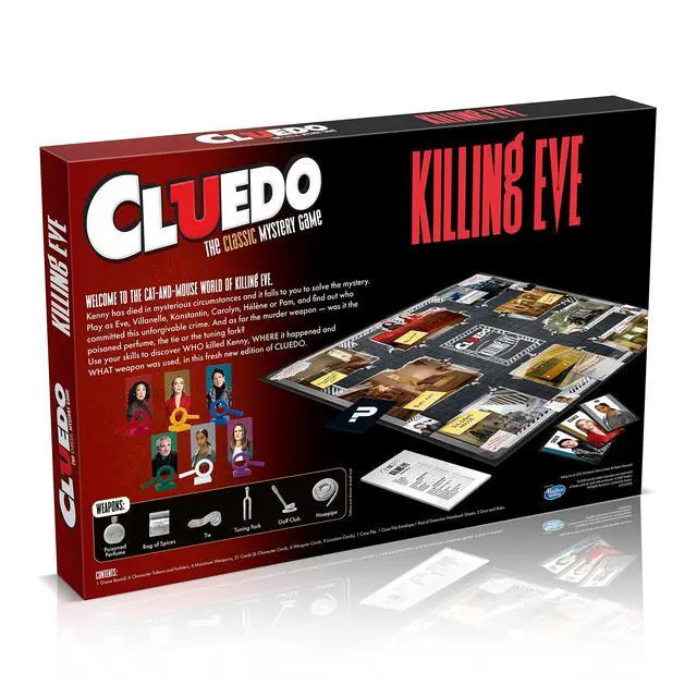 Alt view image 5 of 5 - Winning Moves Killing Eve Cluedo Mystery Board Game, Become an MI5 Investigator and Determine who Killed Kenny, The Popular British Spy Thriller Television Series for Ages 14 Plus