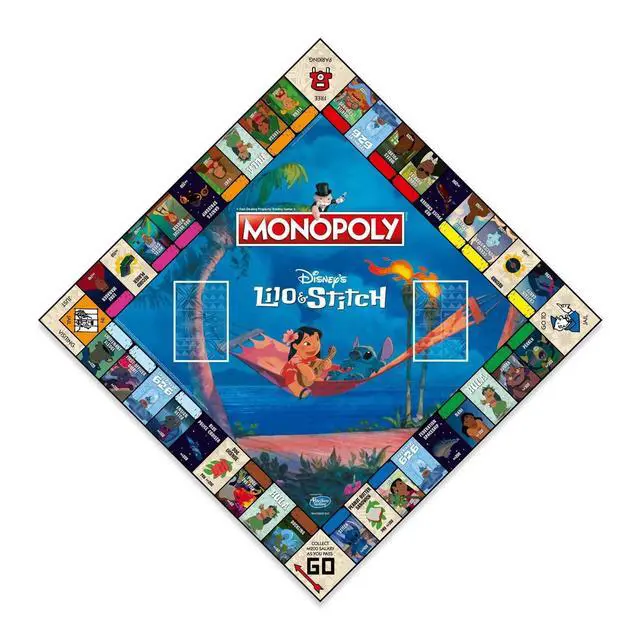 Alt view image 3 of 6 - Winning Moves Disney Lilo and Stitch Monopoly Board Game, Embark on an Out of This World Journey with Lilo, Stitch, Nani, Jumba and Many More, Gift for Ages 8 Plus, Blue - Packaging May Vary