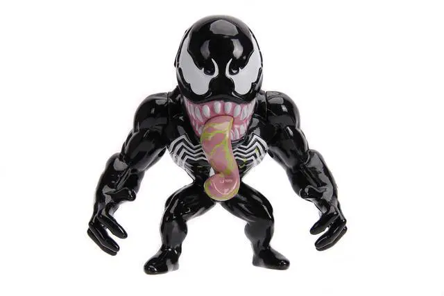 Main image of Jada Toys Marvel Spider-Man Venom Metals Die-Cast Collectible Toy Figure, 4", Black with Slime