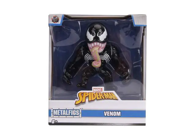 Alt view image 5 of 5 - Jada Toys Marvel Spider-Man Venom Metals Die-Cast Collectible Toy Figure, 4", Black with Slime