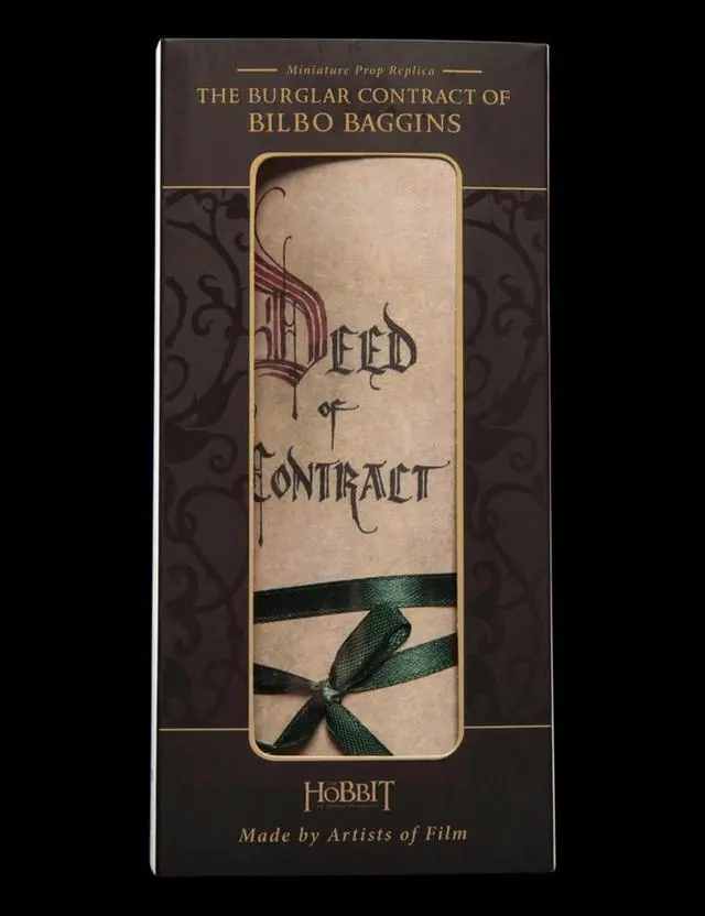 Alt view image 6 of 7 - Weta Workshop - Hobbit - The Burglar Contract of Bilbo Baggins (Miniature Prop Replica)