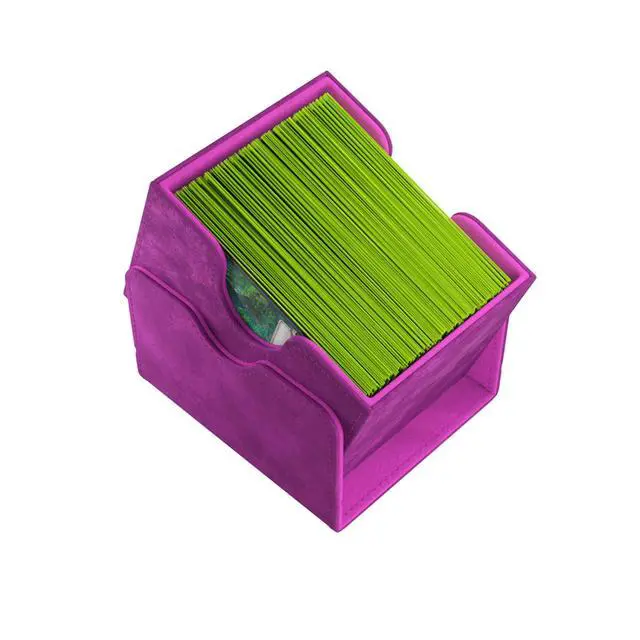 Alt view image 3 of 5 - GameGenic Deck Box Sidekick XL Purple 100CT Durable and Sturdy TCG, OCG, CCG Card Storage Compatible with Pokemon, Yugioh, Commander, and MTG Magic: The Gathering Cards