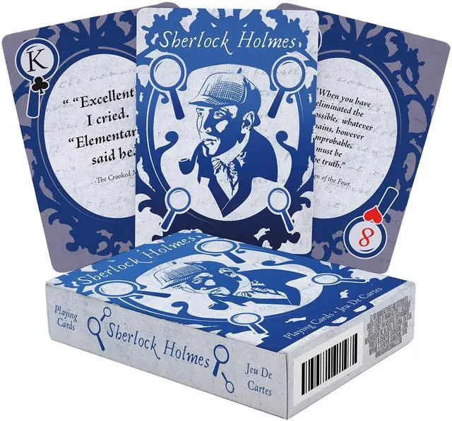 Main image of AQUARIUS Sherlock Holmes Quotes Playing Cards
