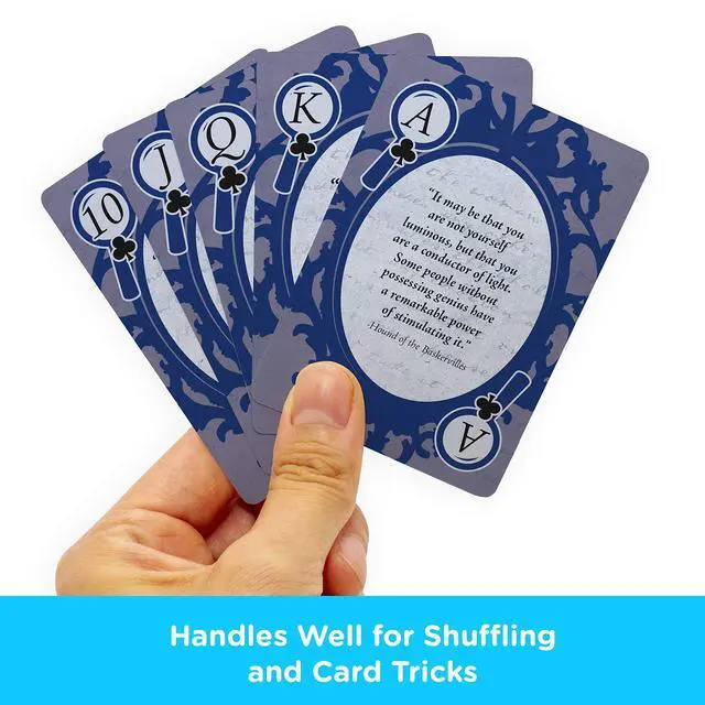Alt view image 4 of 7 - AQUARIUS Sherlock Holmes Quotes Playing Cards