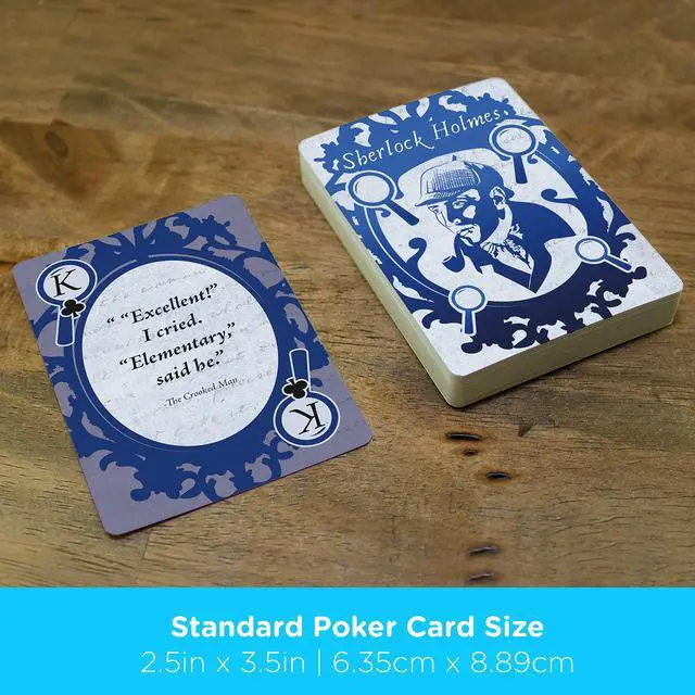 Alt view image 5 of 7 - AQUARIUS Sherlock Holmes Quotes Playing Cards