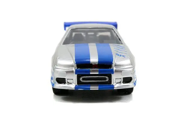 Alt view image 5 of 7 - Jada Toys Fast & Furious 1:55 Brian's 2002 Nissan GT-R R34 Build N' Collect Die-cast Model Kit, Toys for Kids and Adults, Blue