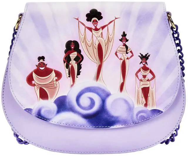 Main image of Loungefly DISNEY HERCULES MUSES CLOUDS CROSS BODY BAG