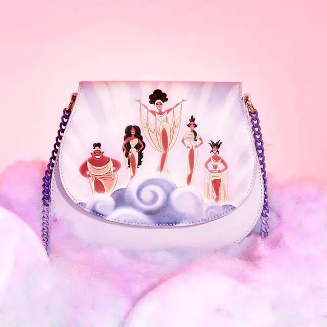 Alt view image 2 of 4 - Loungefly DISNEY HERCULES MUSES CLOUDS CROSS BODY BAG