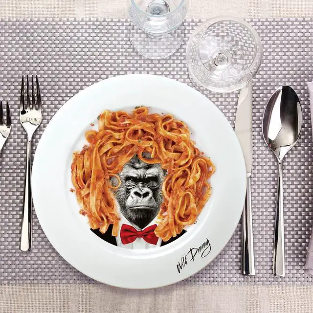 Alt view image 2 of 4 - Mustard Wild Dining - Gorilla - Fun Dunner Plates