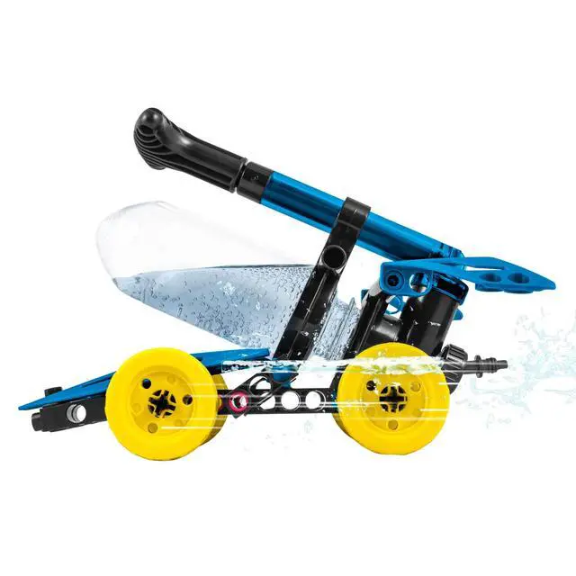 Alt view image 4 of 7 - Thames & Kosmos Water Power STEM Experiment Kit | Build Your Own Rocket-Propelled Cars, Boats, and More! | Explore Physics of Air & Water, Pneumatics | 6 Models | Full-Color Manual & Experiment Guide