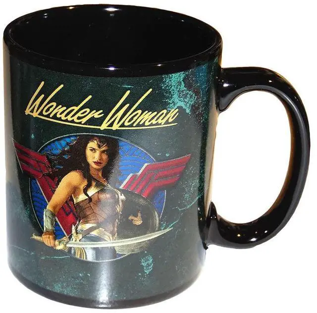 Main image of Wonder Woman Movie - Sword Drawn Black Coffee Mug