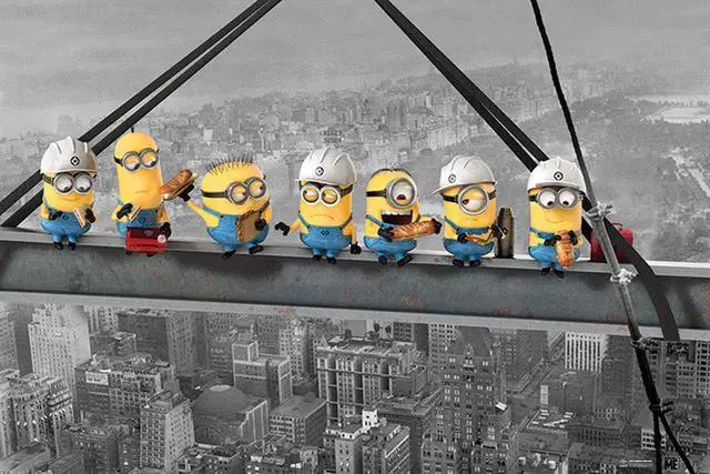 Main image of Poster Despicable Me - Minions Lunch On A Skyscraper