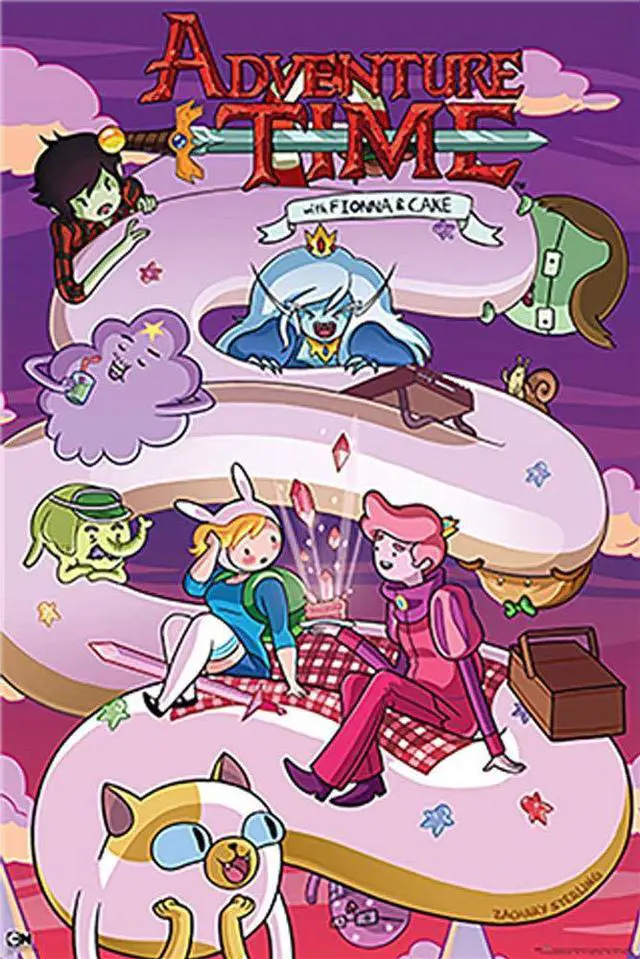 Main image of Poster Adventure Time Fiona & Cake