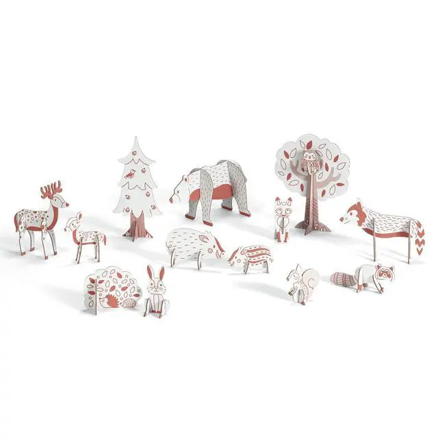 Alt view image 2 of 4 - DJECO DIY Color. Assemble. Play. Woods Activity Set